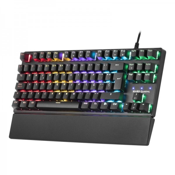 Mars gaming teclado mkxtkl es 5 led tkl red