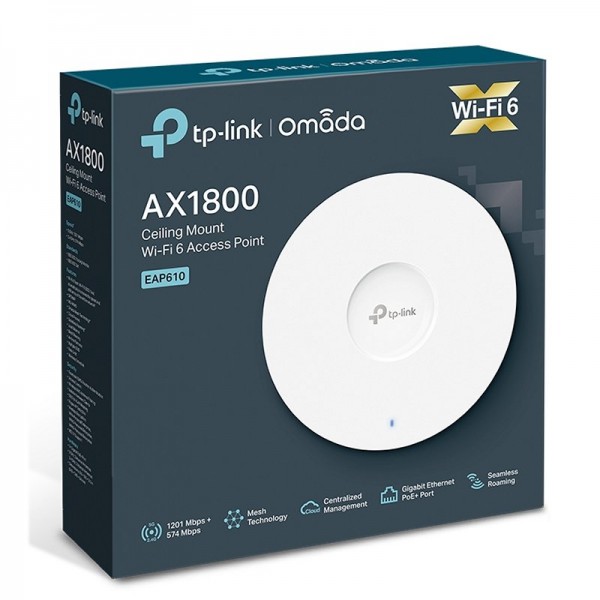 Tp-link eap610 ap wifi6 ax1800 techo dual 1xgbe
