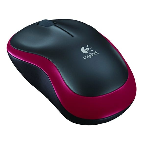 Logitech ratón inalámbrico m185 rojo