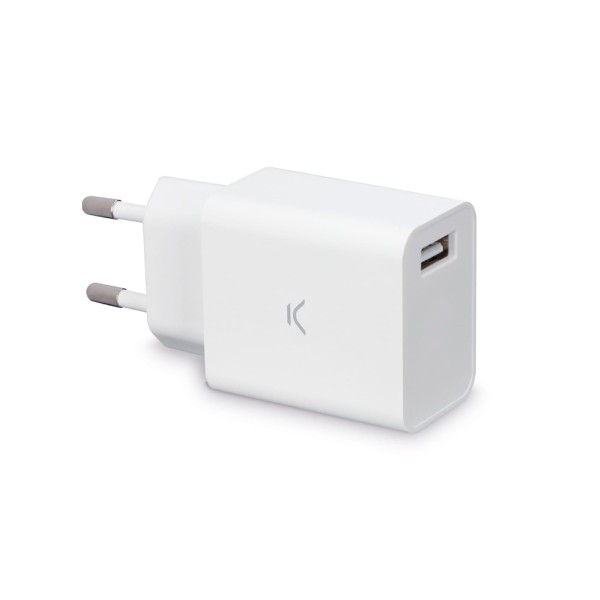 Ksix bxcd2ab blanco / cargador de red eléctrica usb-a 12w