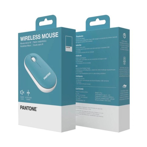 Celly raton pantone inalambrico azul click silen. Celly raton pantone inalambrico azul click silen.