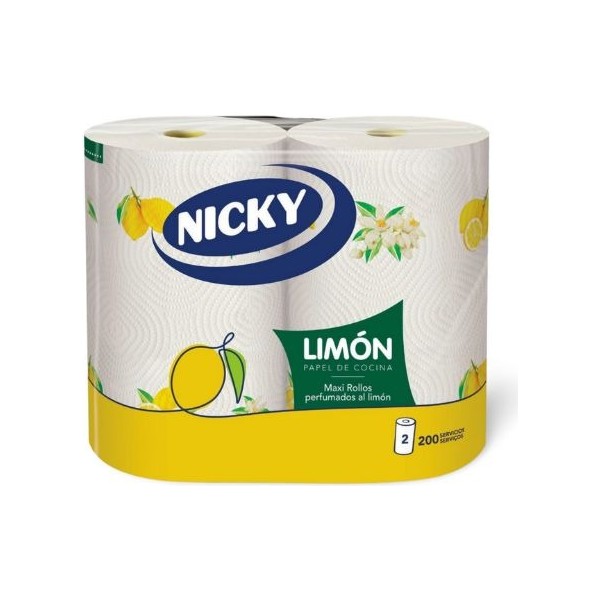 Nicky papel de cocina Limón 2 unidades